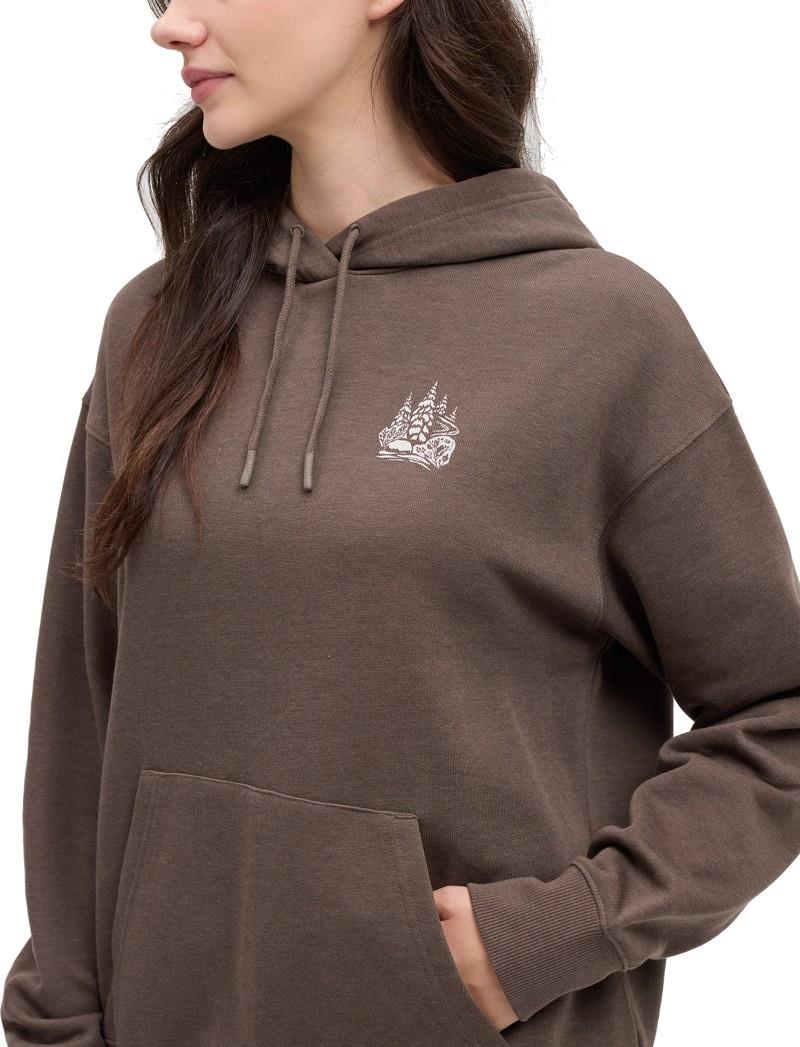 Winter Forest Relaxed Hoodie - Womens - ashwood / vintage white 1