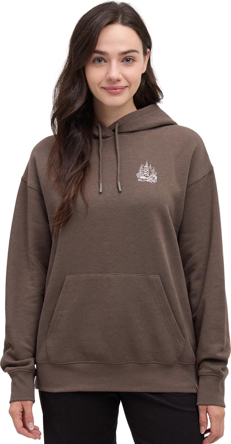 Winter Forest Relaxed Hoodie - Womens - ashwood / vintage white 1