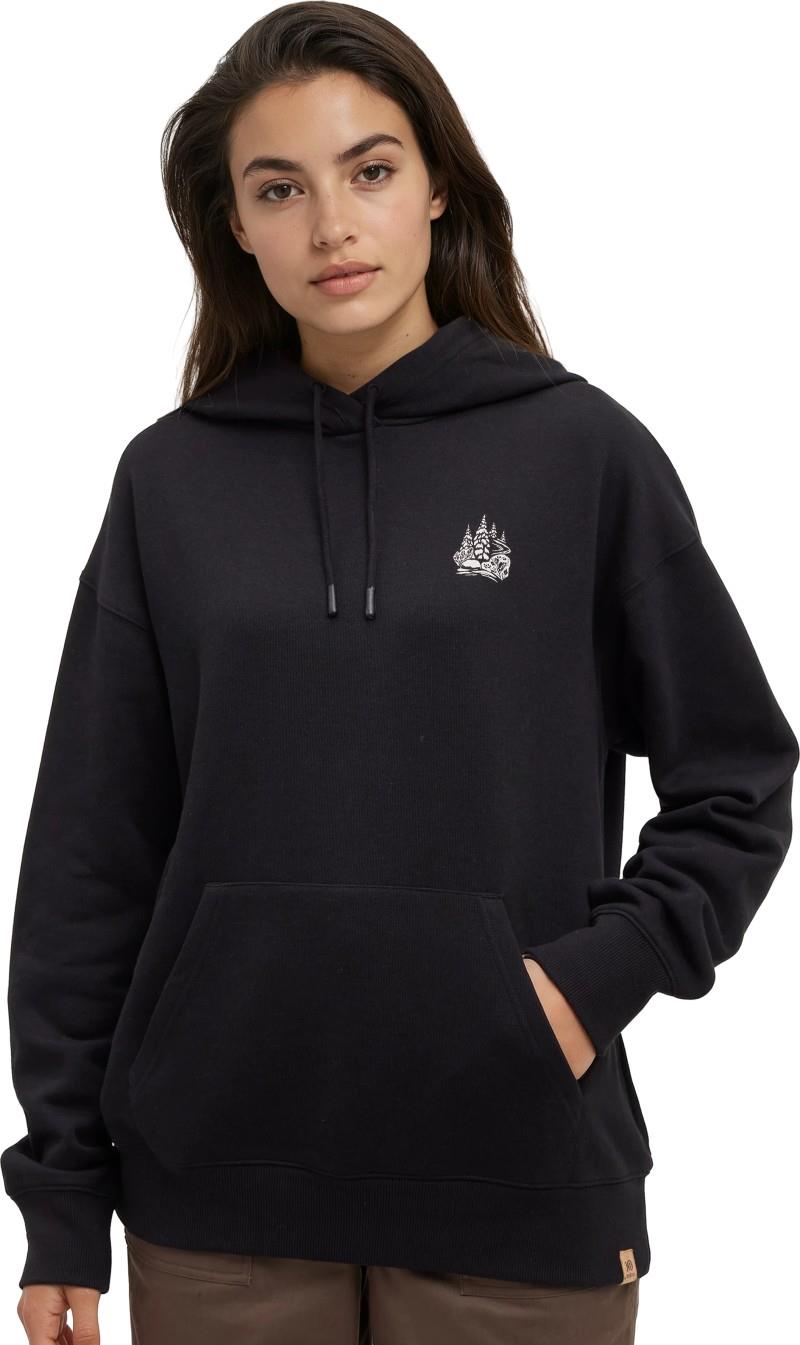 Winter Forest Relaxed Hoodie - Womens - meteorite black / white oak 1