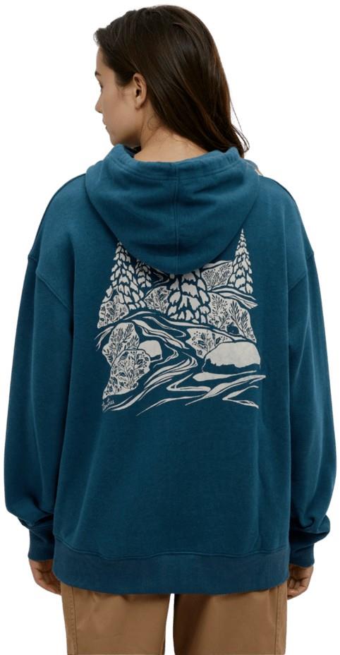 Winter Forest Relaxed Hoodie - Womens - pacific teal / pale oak 1