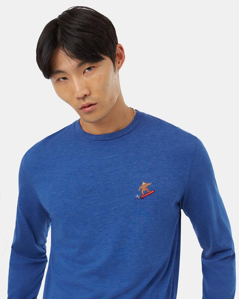Winter Sasquatch LS - Mens - sodalite blue heather / meteorite black 1