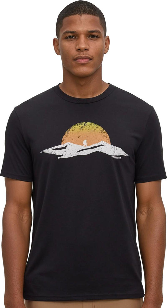 Winter Tracks T-Shirt - Mens - meteorite black / white oak 1