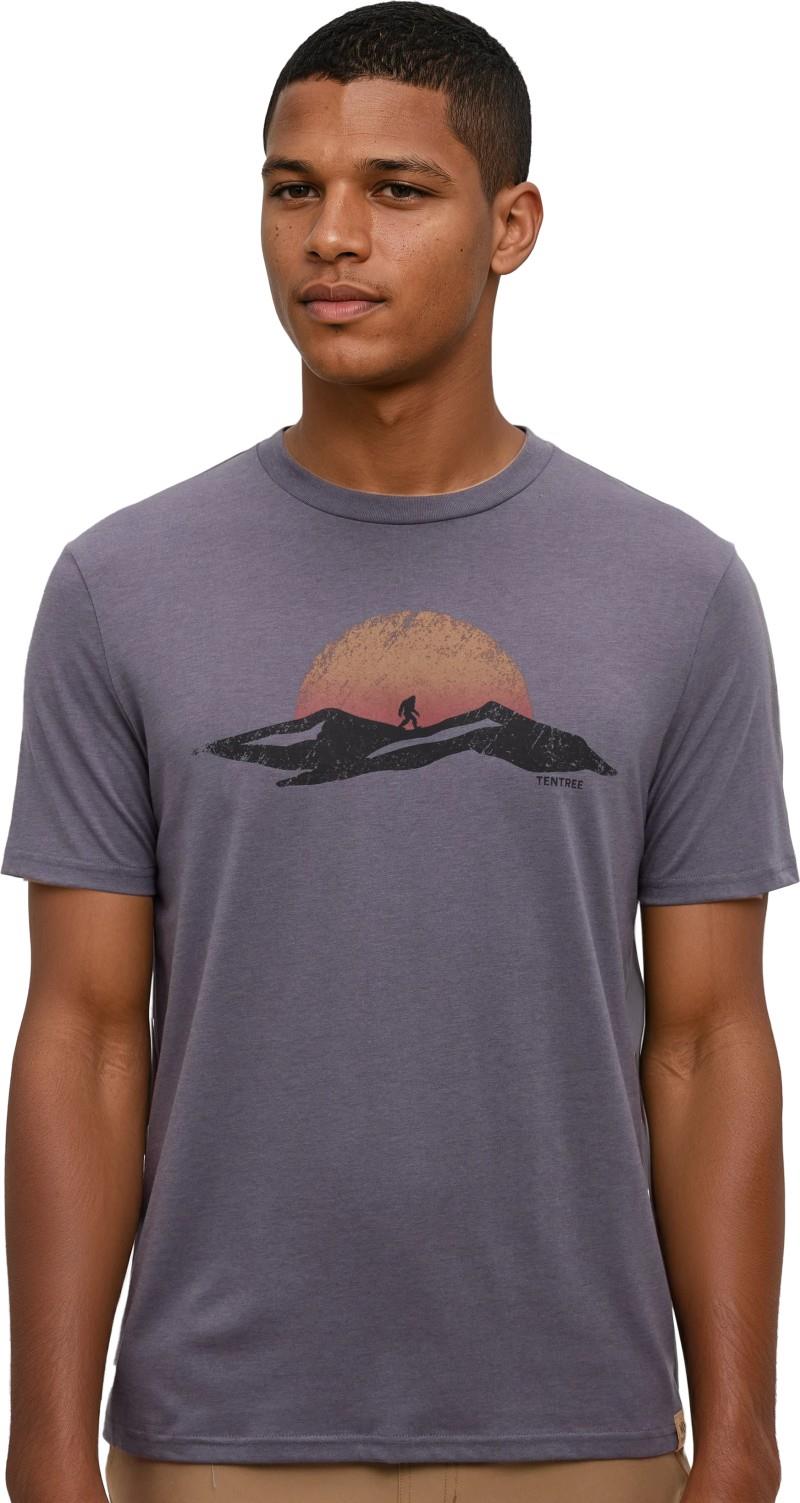 Winter Tracks T-Shirt - Mens - shadow / pale oak 1