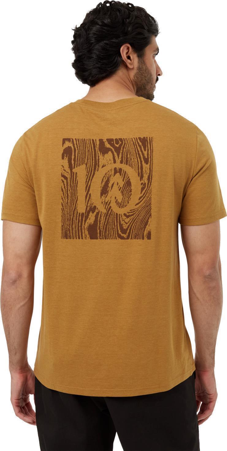 Woodblock Ten T-Shirt - Mens - Golden Brown / Soil 2