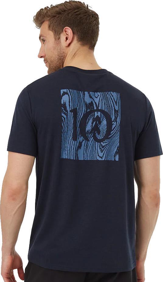 Woodblock Ten T-Shirt - Mens - Midnight Blue / Canyon Blue 2