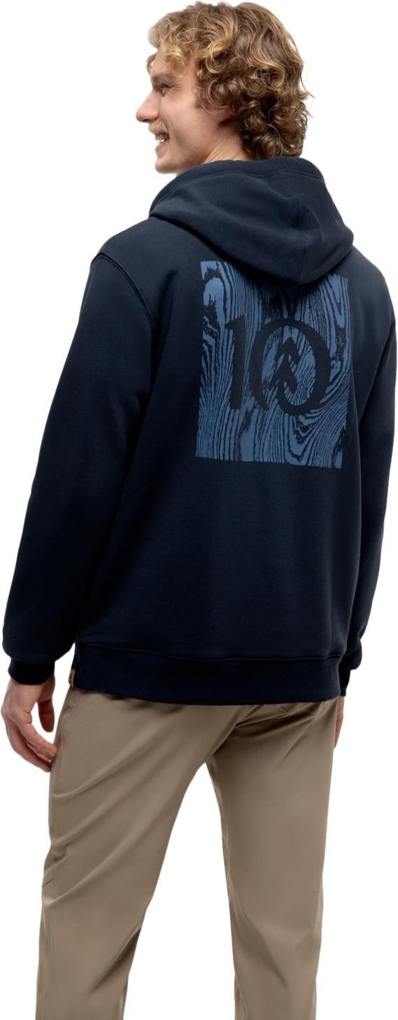 Woodblock Ten Zip Hoodie - Mens - midnight blue / canyon blue 1