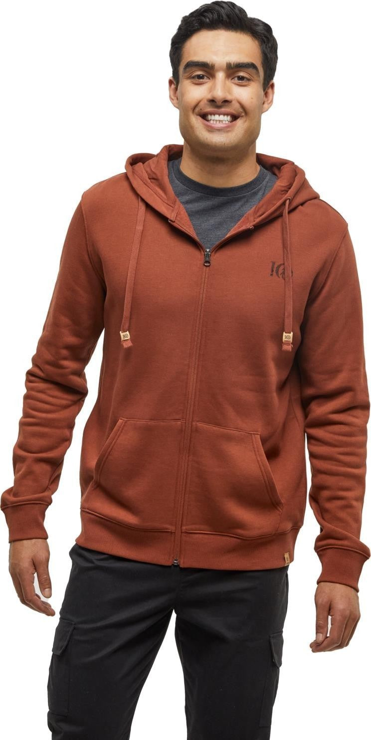 Woodblock Ten Zip Hoodie - Mens - sequoia / meteorite black 1