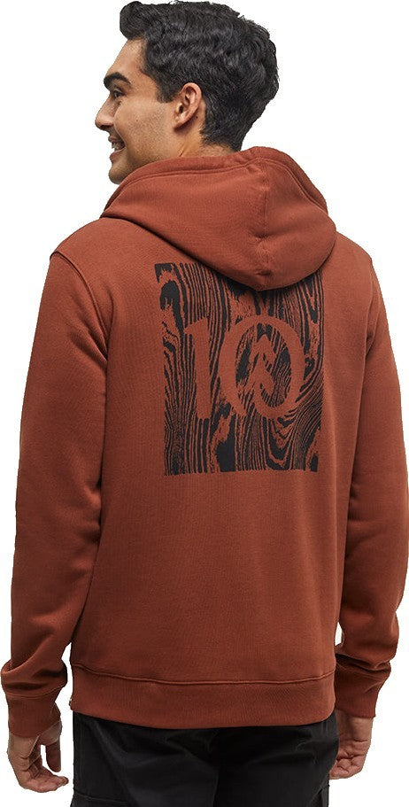 Woodblock Ten Zip Hoodie - Mens - sequoia / meteorite black 1