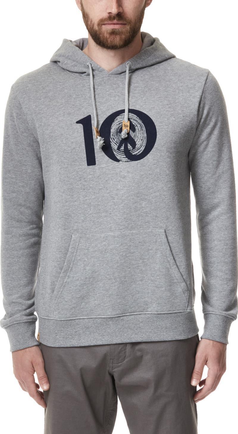 Woodgrain Ten Hoodie - Mens - Grey Heather 1