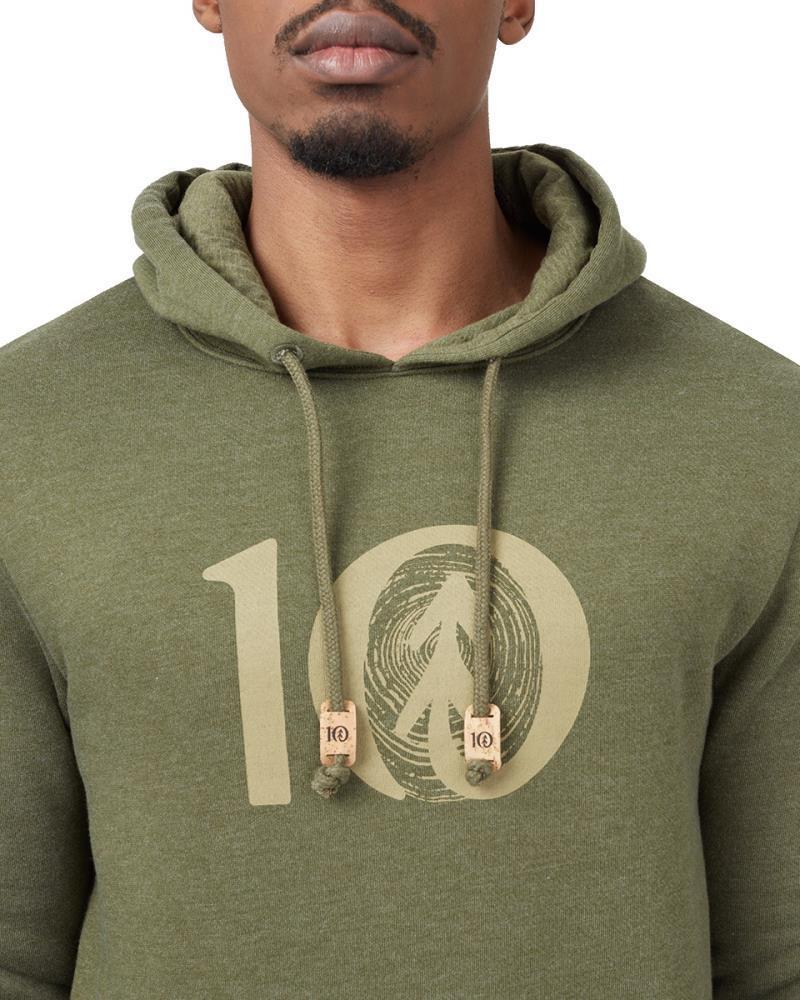Woodgrain Ten Hoodie - Mens - Olive Night Green Heather 3