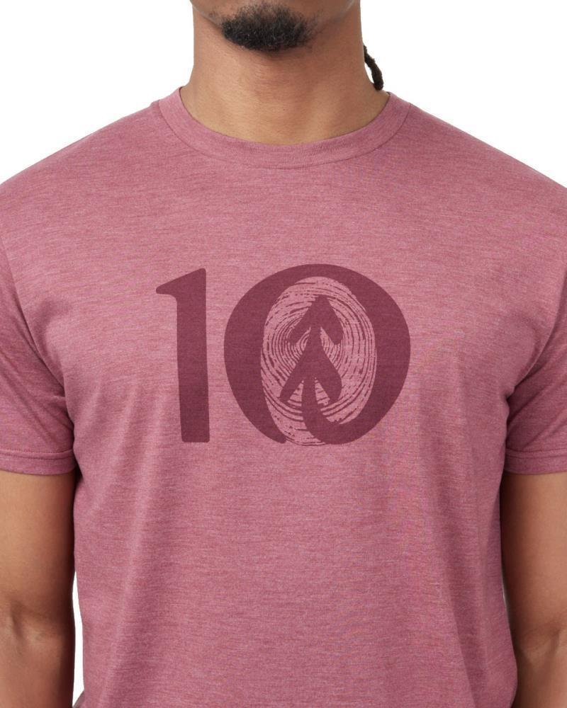 Woodgrain Ten T-Shirt - Mens - Crushed Berry Heather 3
