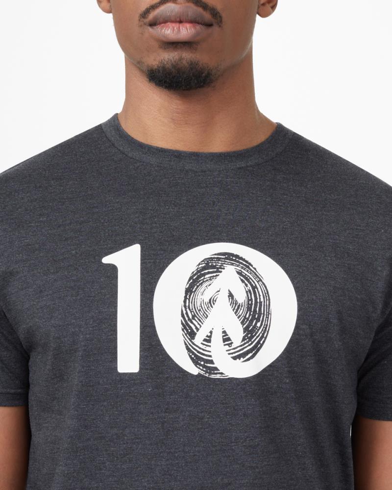 Woodgrain Ten T-Shirt - Mens - Meteorite Black 3