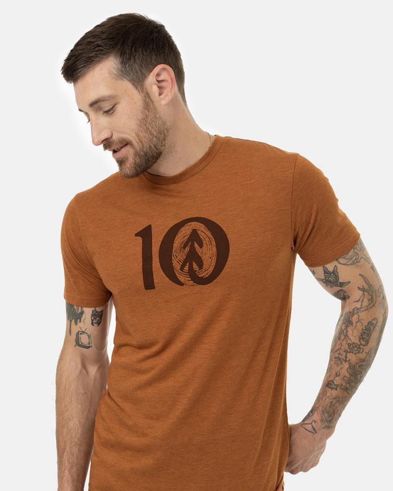 Woodgrain Ten T-Shirt - Mens - Toffee Heather / Umber 2