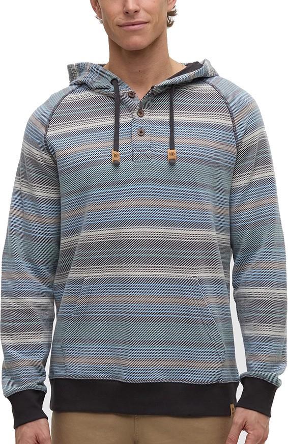 Woodrow Hoodie - Mens - graphite multi stripe 1