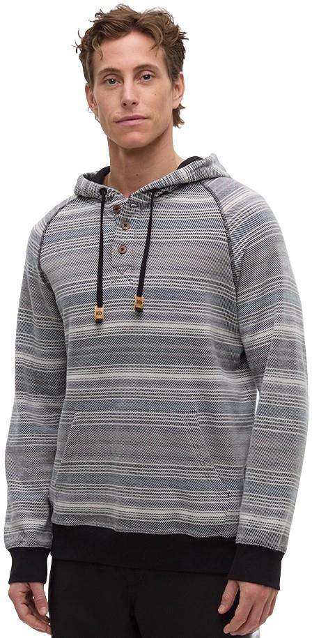Woodrow Hoodie - Mens - meteorite black multi stripe 1