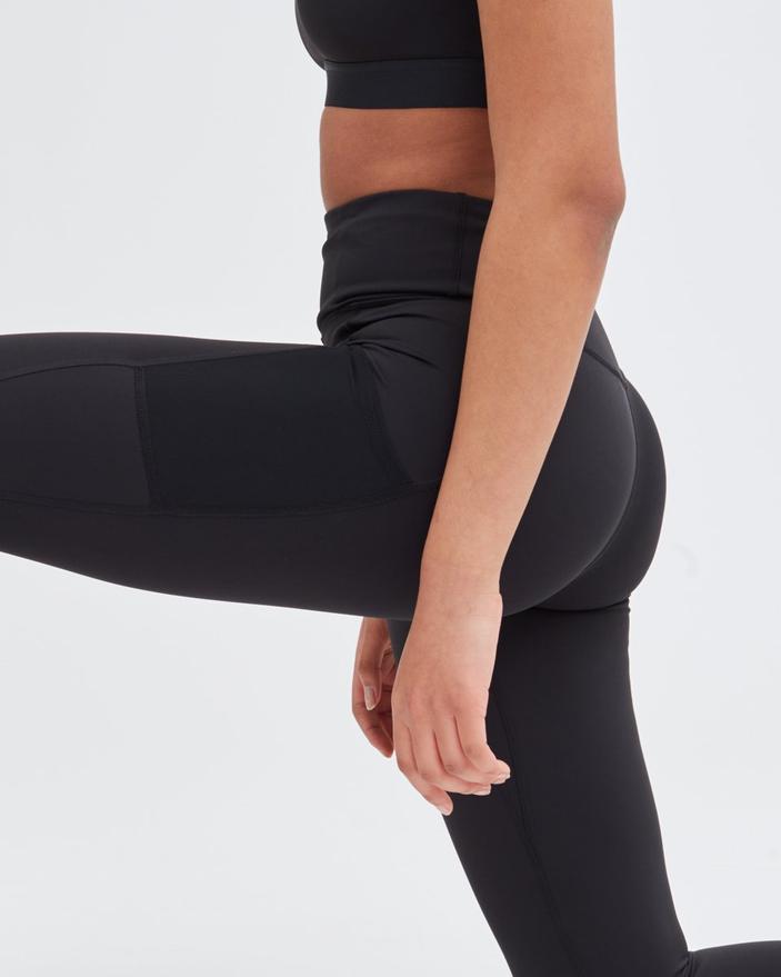 inMotion 7/8 Pocket Leggings - Womens - Meteorite Black 3