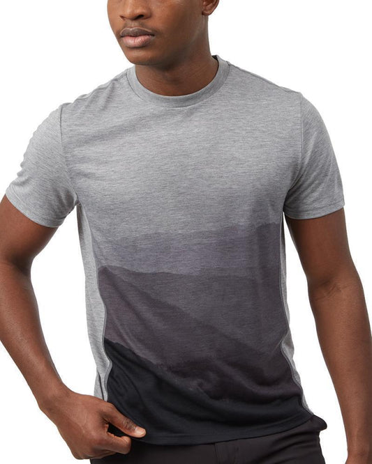inMotion T-Shirt - Mens - hi rise grey heather / hi rise grey - mountain sub 1