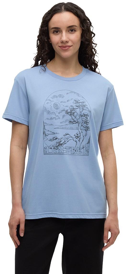 tentree Clifftop T-Shirt - Womens - lakeside blue / graphite 1