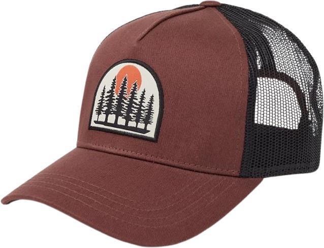 tentree Crest Altitude Hat - deep mahogany / vintage white 1