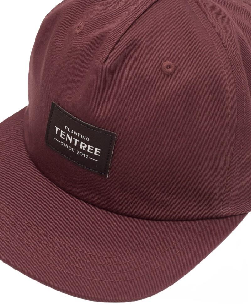 tentree Heritage Apex Hat - red chestnut / meteorite black 1