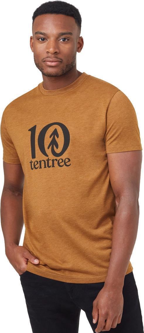 tentree Logo T-Shirt - Mens - rubber brown heather 1