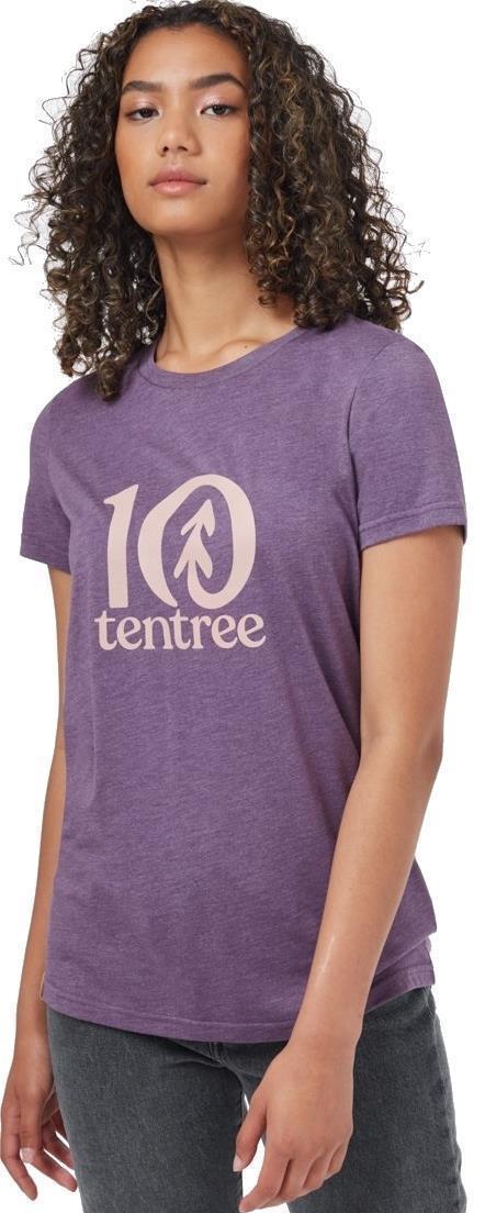 tentree Logo T-Shirt - Womens - vintage violet heather 1