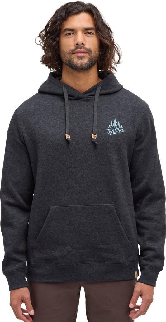 tentree Tree Hoodie - Mens - meteorite black heather / alpine blue 1
