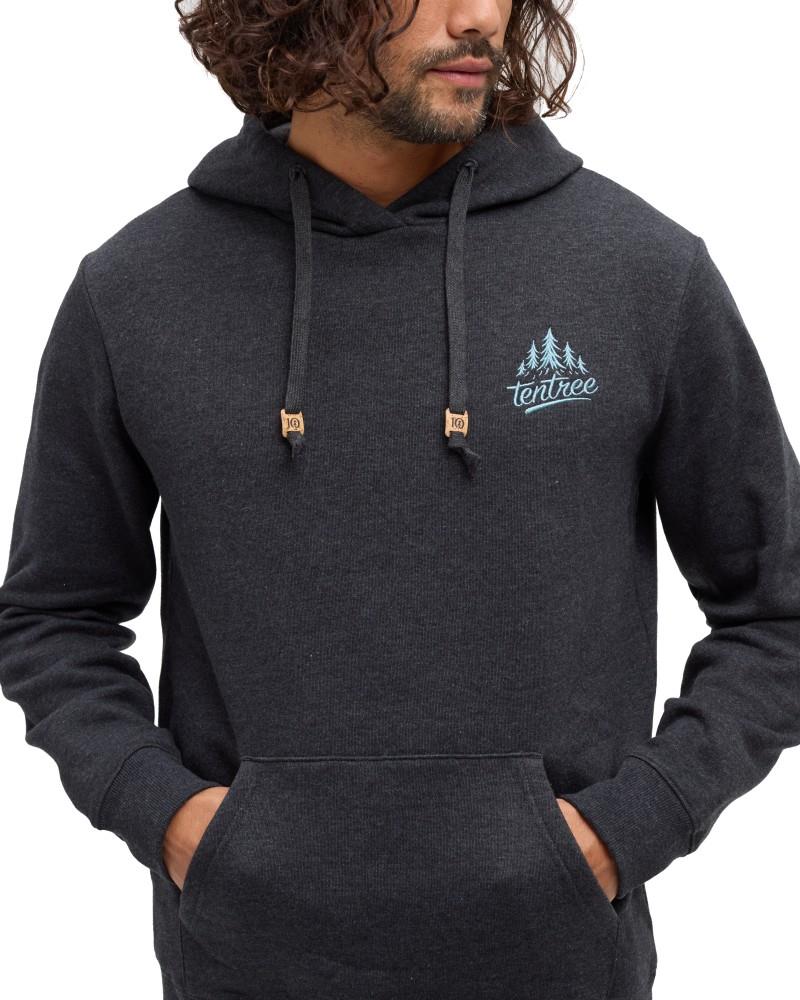 tentree Tree Hoodie - Mens - meteorite black heather / alpine blue 1