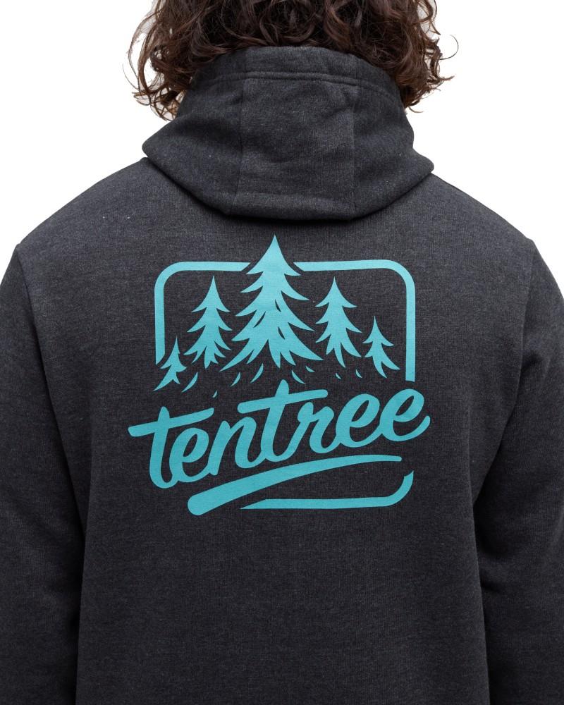 tentree Tree Hoodie - Mens - meteorite black heather / alpine blue 1