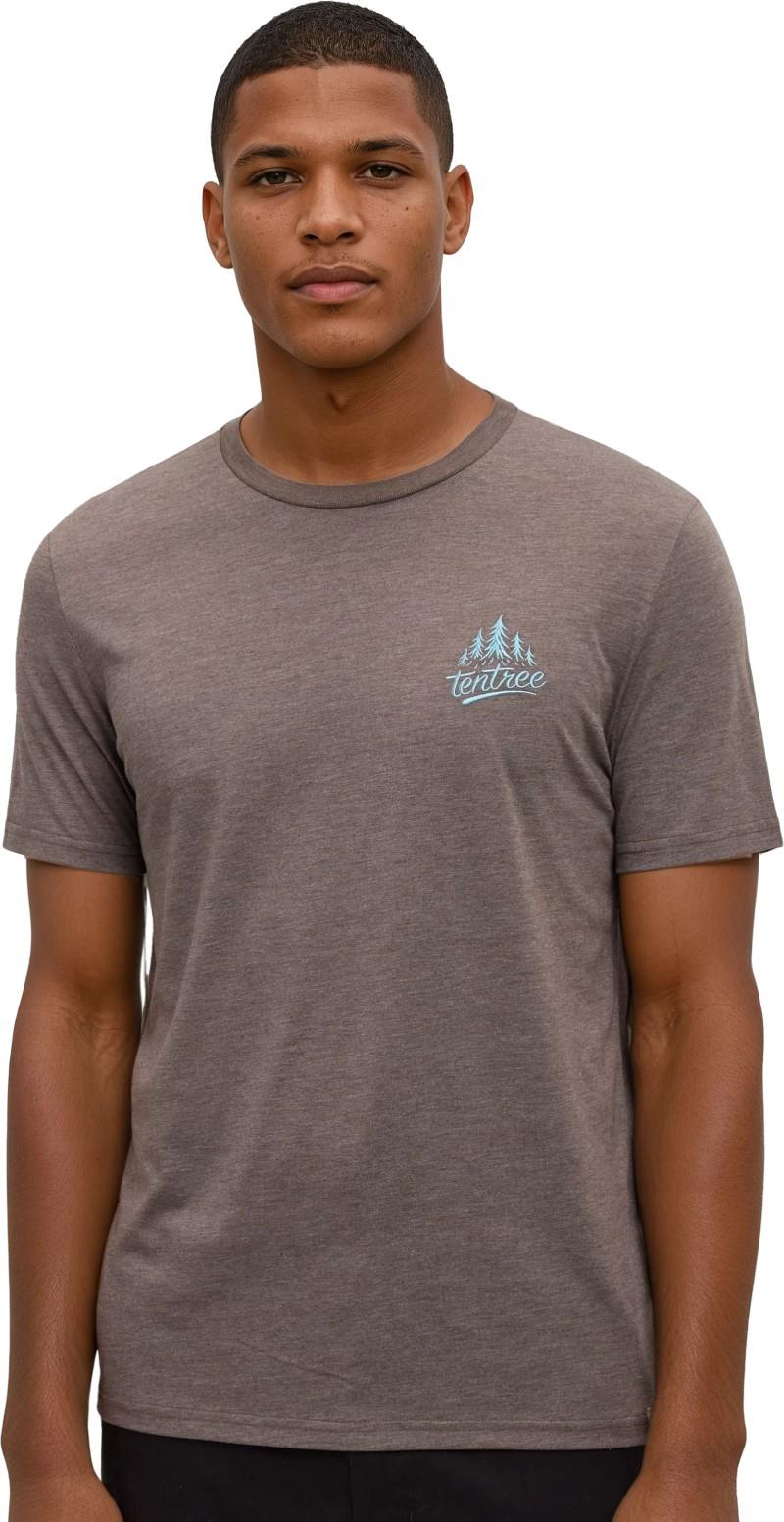 tentree Tree T-Shirt - Mens - ashwood heather / alpine blue 1