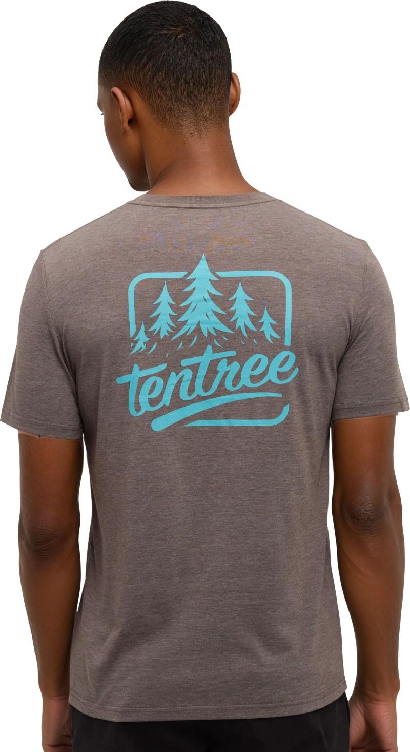tentree Tree T-Shirt - Mens - ashwood heather / alpine blue 1