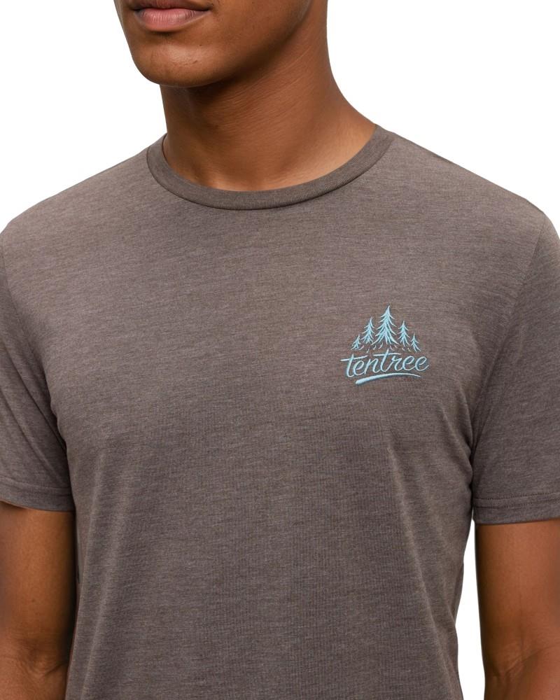 tentree Tree T-Shirt - Mens - ashwood heather / alpine blue 1