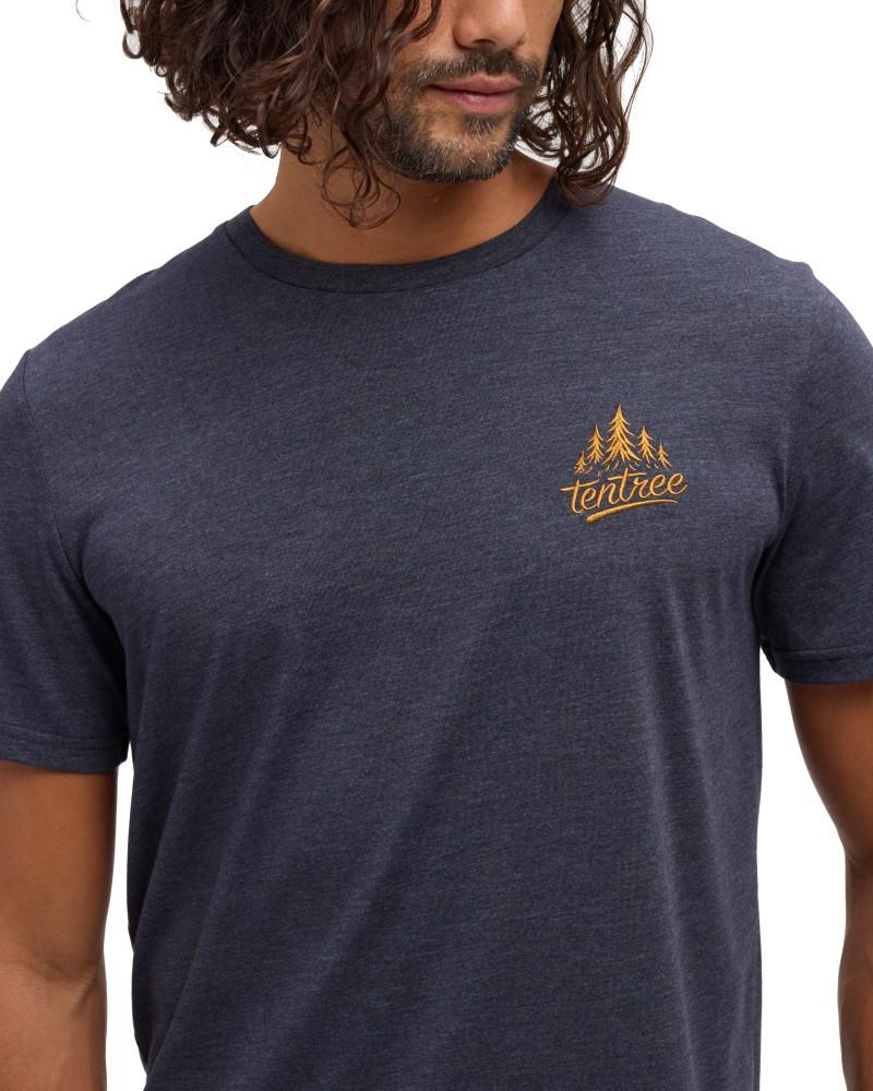 tentree Tree T-Shirt - Mens - midnight blue heather / cider 1
