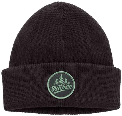 tentree Trees Alden Beanie - meteorite black / pine green 1